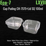 Square Dessert Cup CH-7575 Square Model - Pudding Cup (50pcs)
