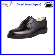 【Direct from Japan】Haruta Postman Shoes, Vibram Sole, Lace-Up, 3E, Genuine Leather, Men's, 711P, Bla
