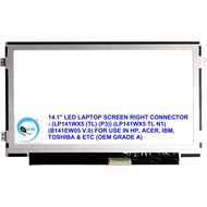 14.1'' LED LAPTOP SCREEN RIGHT CONNECTOR ( LP141WX5 TL P3 ), ( LP141WX5 TL N1) ( B141EW05 V.0 ) (OEM