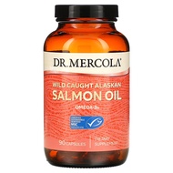 Dr. Mercola, Wild Caught Alaskan Salmon Oil, 90 Capsules