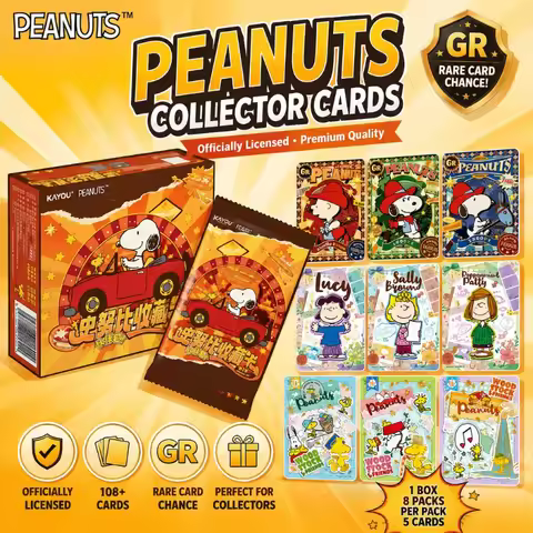 Kayou Official Peanuts Snoopy Trading Cards Wave 1 Partner Pack Full Box, 30 Packs Total 120 Cards C