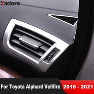 For Toyota Alphard Vellfire 2016 2017 2018 2019 2020 2021 ABS Matte Car Front Side Air Condition Vent Outlet Cover Trim Interior Accessories