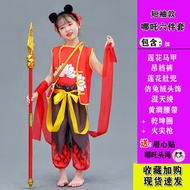Hot  Nezha Childrens Costume Christmas Cos Complete Set of Clothing for Boys and Girls Nezha Ao Bing