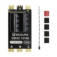 SEQURE 12100無刷電子調速控制器5-12S Lipo供電100A航模船模RC車