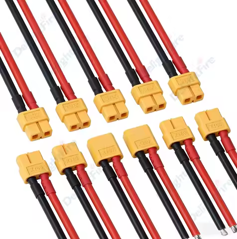 XT60 Plug Female Male Parallel Battery Connector with 14AWG Silicon Wire for RC Airplane Lipo Batter
