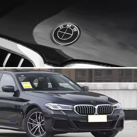 2Pcs 74mm 82mm Car Hood Emblem Front Bonnet Logo Trunk Badge Accessories For BMW E90 E46 F10 F30 E87