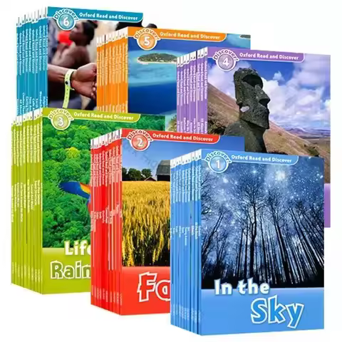 Oxford Read and Discover Level 1-6 In English Reading Learing Helping Child To Read Story Picture Bo