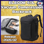 ELECOM Vacuum Compression Expandable Travel Backpack BM-BPTRCSEPBK