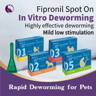 Fipronil Pet Tick and Flea Spot Treatment for Cats & Dogs Wound, Fungus, Mites, Fleas cat quick resu