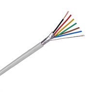 InstallerCCTV 24 AWG 6 Conductors Security Alarm Wire Cable, Riser Alarm Control Cable, 125ft Full C