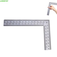 LANAFAY Metal Ruler, Double-Sided High-Accuracy L Square Ruler, Office Accessories Precision Measuri