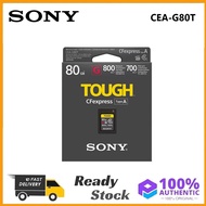 Sony 80GB TOUGH CFexpress Type A Memory Card for A7M4 A7S3 A1 FX3 FX6 FX30 CEA-G80T