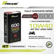 P610 PIRANO 4T 15W50/ P600 PIRANO 4T 10W40 - FULLY SYNTHETIC MOTORCYCLE ENGINE OIL (1.2 LITTER)