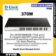D-LINK DGS-1210-28MP 370W POE 28-Ports (24 Port Gigabit + 4 Port SFP) Web Smart Gigabit Switch