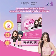 K-EAUTY C-Gluta 300 X Blackpink The Game | (5 Sachet) Tinggi Dosis L-Glutathione dan Vitamin C | Min