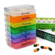 - HM - 7 Day Medicine Box 4 Times Storage Box Pill Case Capsule 7 Days