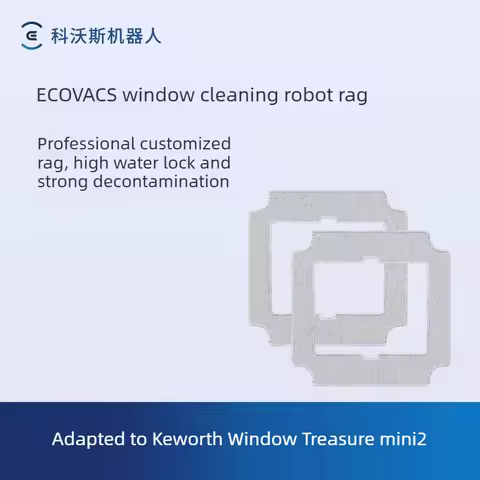 2 Pack Mop Cloths Replacement For ECOVACS Window Cleaner Robot Winbot Mini Mini 2 Series Wiping Wind