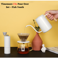 Timemore - C3s pour Over Set (C3s Chestnut Grinder + Fish 03 kettle/Fish Youth + Coffee Pot + Drippe