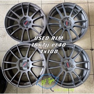 used rim condition8/10 16x7jj 4x100 et40 johor baru