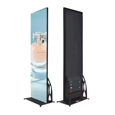 Portable LED Digital Advertising Poster Display P1.86 P2.5 Indoor Movable Wifi Controlled Commercial