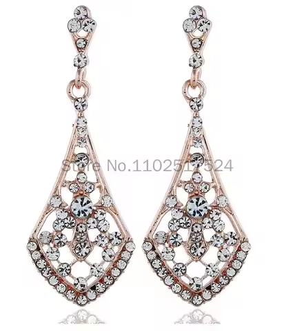 1920s Flapper Art Deco Gatsby Earrings 20s Flapper Gatsby Accessories Vintage Wedding Dangle Pearl E