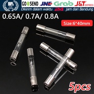 5Pcs/Set Fuse Microwave 5KV 5000V Skring Oven High-Pressure Glass Tube Fuse 0.65a 0.7a 0.8a