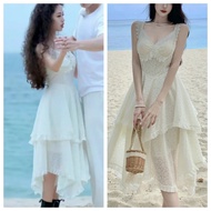 Classic '90s Inspired Lace Sling Dress