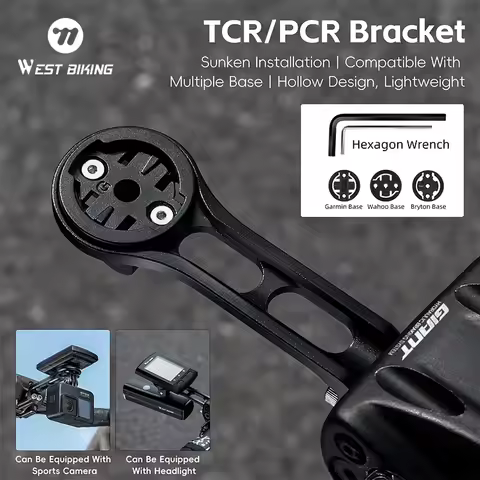 WEST BIKING Bicycle Computer Bracket For Giant TCR/PCR Road Bike 6061 Aluminum Alloy Speedometer Mou