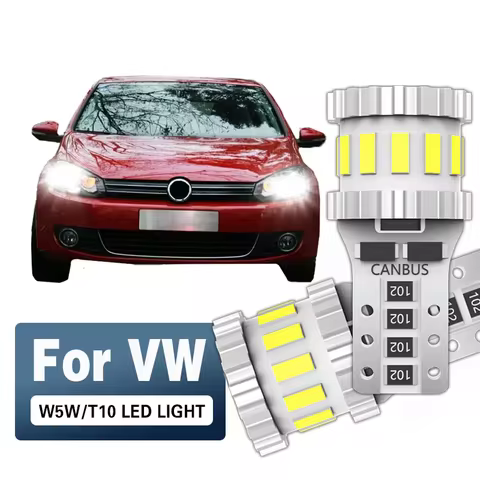 2xFor VW Golf mk3 mk4 mk5 mk6 3 4 5 6 Passat B5 B5.5 B6 B7 B8 CC Polo 6r Touran Caddy 2 LED Clearanc