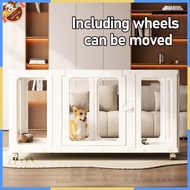 Movable Pet Fence Height 60CM Transparent Dog Fence Indoor Fence Household Small Dog Resin Dog Cage