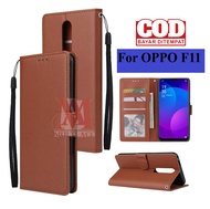 OPPO F11- Wallet Case Kulit - Casing Dompet Case Wallet Leather Flip Case OPPO F11