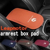 Leapmotor Suede leather Car armrest box pad anti slip Scratch-resistant wear-resistantcentral armres