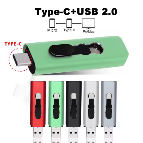 OTG USB Flash Drive Type C Pen Drive 512GB 256GB 128GB 64GB 32GB USB Stick 16gb 8gb 4gb Pendrive for