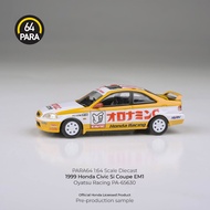 Para64 1/64 1999 Honda Civic EM1 Oyatsu Racing PA-65630 Diecast Scale Model Car