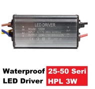 LED driver HPL waterproof 100W 600 mA / Rangkaian Seri 25-50 HPL 3W 600mA