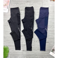 Women's BIG SIZE Lead Sports Pants (with pockets), Yoga Gym Pants from 40~90kg, Cool Elastic, High W