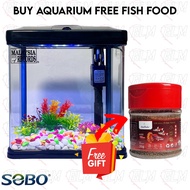 SOBO T-240F Mini Aquarium Set Lengkap (Pump Filter Led Light)