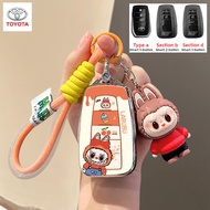 TOYOTA Camry Yaris Cross Fortuner Innova bZ4X Harrier Alphard car key cover cute labubu Travo Revo G