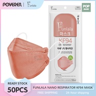 Funlala POP mask kf94 korean mask original kf94 facemasks 50pcs free shipping fda approved Nano Respirator kF94 Mask Original 50pcs Face Mask