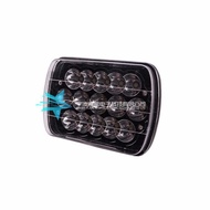 23cm Square Truck Light 5X7 6x7 Square Headlight Reflective Cup Black Bottom Engineering Machinery V