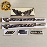 EMBLEM TIMBUL LOGO SAYAP VARIO 150 FULL SET CROME THAILAND