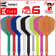 (K Flex) Target Dart K Flex No6 Shape (3 SIZES & 9 COLORS)