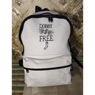 Preloved HarryP0tter cream white school backpack