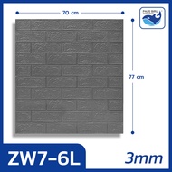 Paus Biru - Wallpaper Dinding FOAM Timbul 3D Bata CLASSIC BRICK 70 x 77 cm / Wallpaper Bata 3D