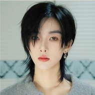Unisex Short Mullet Wig Full Head Retro Wolf Cut Natural Look Trendy Style for Men and Women