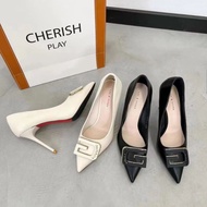 Min's Shoes - Premium Soft Leather Stiletto Heels NC96