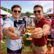 Alcohol Glasses Old Fashioned Eagle Cup Wide Base Liquor Whiskey Glass for Men Dad Husband Brandy Te