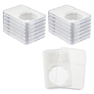 (REJY) Coin Slab Snap Display Holder White Coin Cases for Collectors Coin Display Box Plastic Dollar