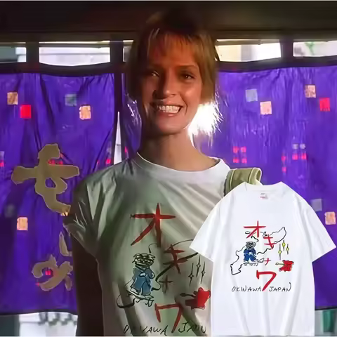 Famous Director Quentin Tarantino Movie Kill Bill Okinawa Japan Same Style T-shirt Men Women Casual 