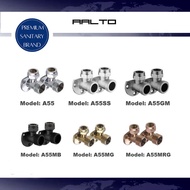 AALTO | Chrome/Brushed Steel/Matte Black/Matte Gold/Matte Rose Gold ELBOW BRACKET A55